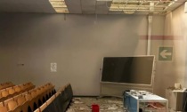 Crollato un controsoffitto in un'aula universitaria di Torino Esposizioni