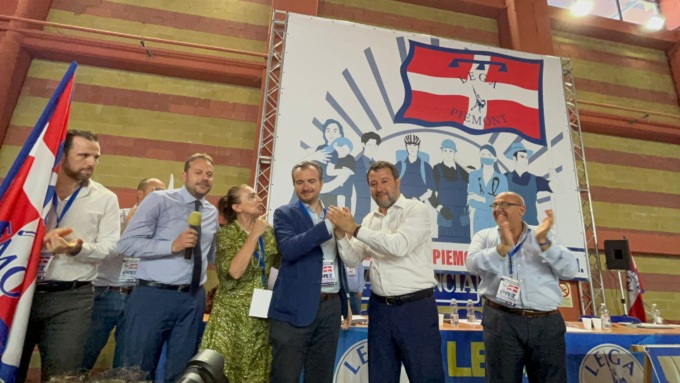 Congresso della Lega, Salvini protagonista a Chivasso