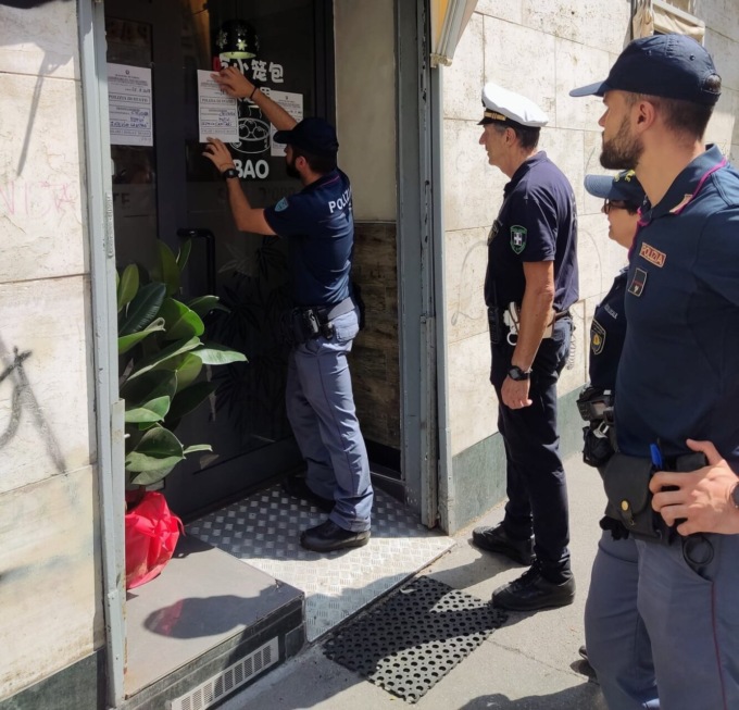 Sospesa per 10 giorni  la licenza di un bar ristorante in corso Palermo