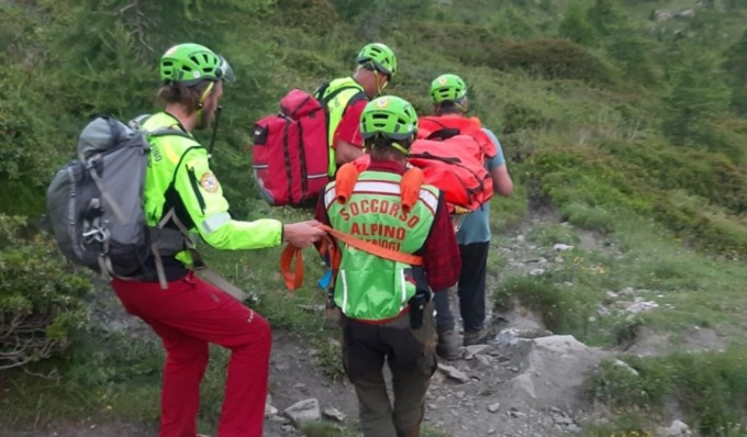 Giovane escursionista si infortuna a quota 2300 mt durante la gita con la colonia estiva