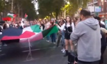 Presidio pro Palestina in piazza Foroni a Torino