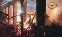Incendio a Torrazza Piemonte, a fuoco 300 mq di masserie