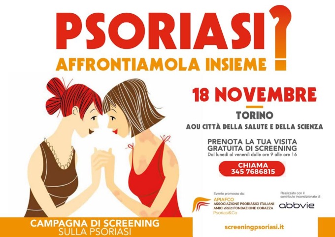 “Psoriasi? Affrontiamola insieme”: la campagna nazionale di screening arriva a Torino