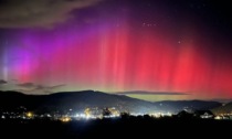 L'aurora boreale ha colorato nel weekend il cielo del Piemonte