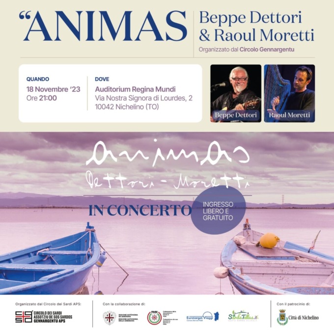 Il 18 novembre si terrà l’evento “Animas” a Nichelino