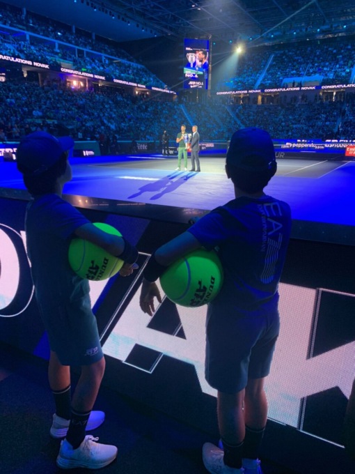 Nitto ATP Finals: i piccoli pazienti del Regina Margherita accompagnano in campo i grandi campioni del tennis