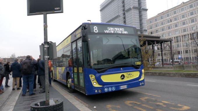 Da Porta Susa a San Mauro Torinese sulla nuova linea del bus 8 della GTT
