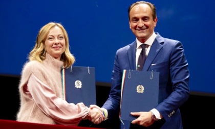Meloni ad Asti, firmato l'Accordo sul Fondo di Sviluppo e Coesione con il presidente Cirio