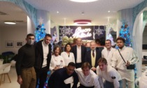 Delegazione di giocatori della Juventus Football Club in visita all'ospedale Infantile Regina Margherita e di Casa UGI