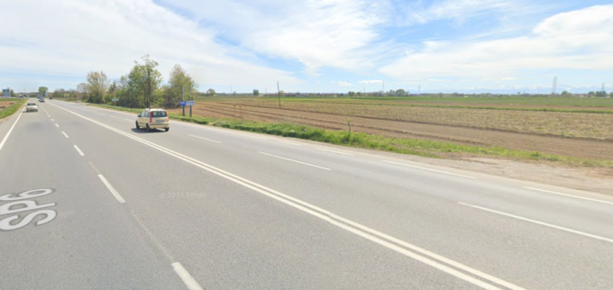 Scontro tra un’auto e un camion ad Orbassano