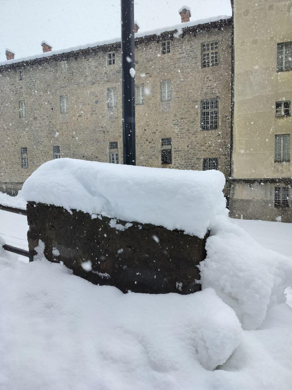  ecco l’accumulo ai 1.180 metri s.l.m. di Oropa (BI). Foto di Carlo Alberto.