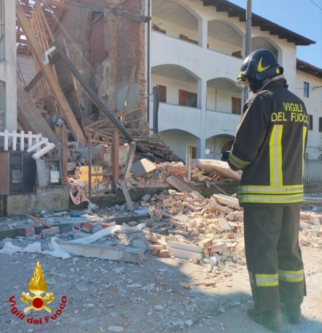 Esplosione in una casa a Romano Canavese: un ferito trasportato con l’elisoccorso al CTO di Torino