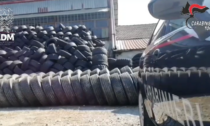 Sequestrati 800 tonnellate di pneumatici importati come usati ma erano da buttare