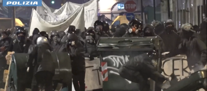 Atti di violenza per solidarietà a Cospito: 75 militanti anarco-antagonisti denunciati