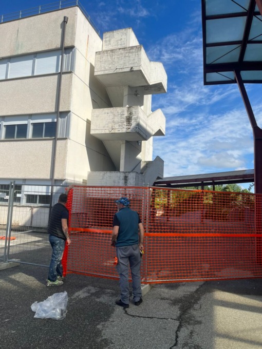 Al Vittone di Chieri nuovi controlli alla scala di sicurezza