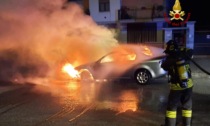 Auto a fuoco a Bibiana