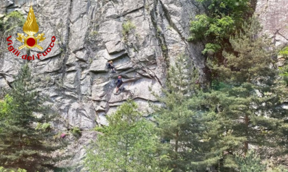Alpinista in difficoltà lungo la Ferrata Ciardelli, recuperato dai Vigili del Fuoco