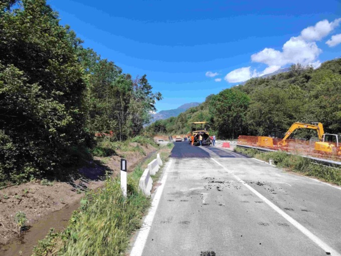 Completato il rifacimento dell’attraversamento del rio Boarda, da venerdì 14 giugno la SP24 riapre a San Giorio di Susa