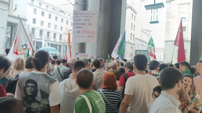 Partiti politici del campo progressista in piazza Cnl contro “ogni forma di fascismo”