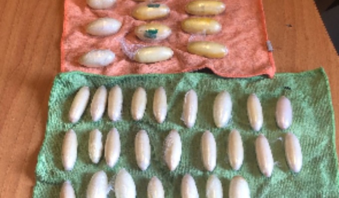 Dallo zaino sul sedile dell’auto spuntano 38 ovuli di cocaina