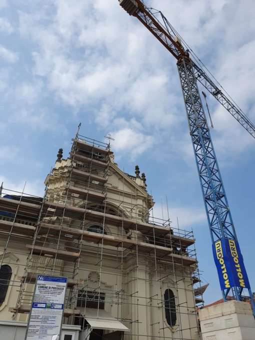 Piossasco, proseguono i lavori di consolidamento della chiesa di San Francesco