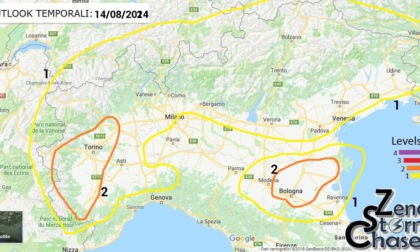 Allerta grandine per le prossime 12 ore: ieri sul Torinese è tornata la pioggia