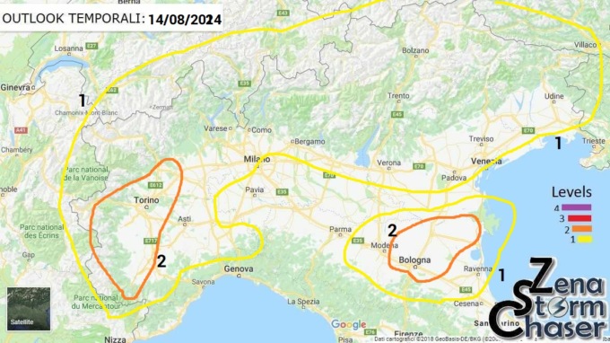 Allerta grandine per le prossime 12 ore: ieri sul Torinese è tornata la pioggia