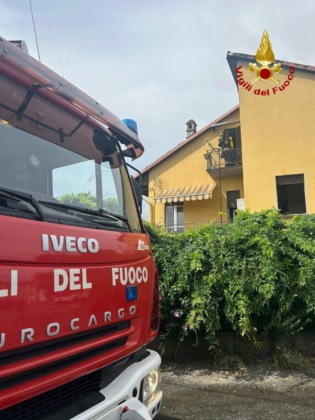 Incendio in una casa a Buttigliera
