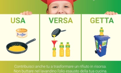 “Usa, versa, getta”: al via una campagna di sensibilizzazione dedicata agli oli esausti vegetali