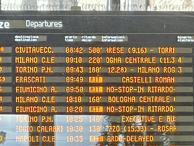 Trasporto ferroviario in tilt: il guasto a Roma e le conseguenze per Torino