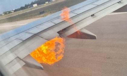 A fuoco il motore di un aereo che dal Salento doveva atterrare a Torino