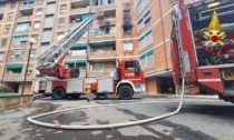 Incendio in un alloggio delle case Fiat a Piossasco