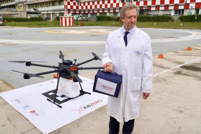 A Torino il primo volo di un drone dedicato al trasporto di organi