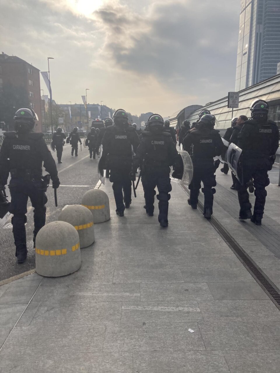 La Polizia a Porta Susa