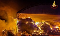 Notte di fuoco ad Alpignano, in fiamme centinaia di rotoballe in azienda agricola