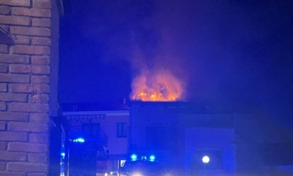 Incendio in una palazzina a Pecetto Torinese