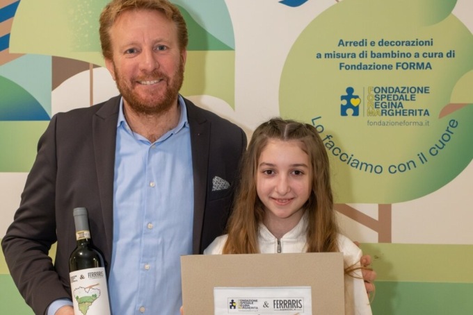 “L’etichetta la disegno io”: 16mila euro alla Fondazione Ospedale Regina Margherita grazie al progetto solidale di Ferraris Agricola