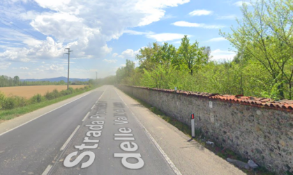 Incidente sulla "Direttissima", una Fiat Panda va fuori strada e colpisce il muro di cinta della Mandria