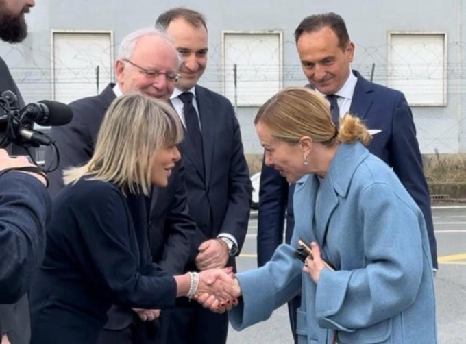 La premier Giorgia Meloni a Torino: tappa allo Space Park di Argotec e poi alle Special Olympics invernali