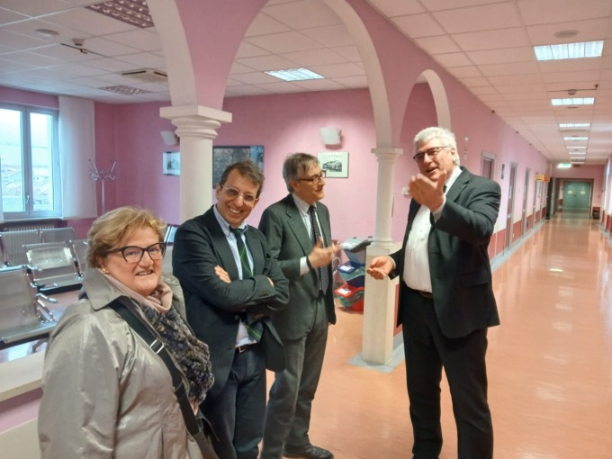 Sopralluogo di Thomas Schael nell’ospedale San Giovanni Antica Sede per trovare nuovi spazi per l’intramoenia
