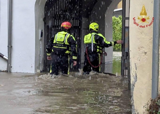 Maltempo in Piemonte, oltre 400 vigili del fuoco al lavoro