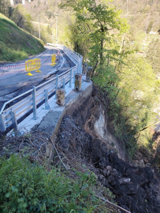#StradeCittaMetroTo: chiuso il tratto della Sp 233 verso la frazione Ramat di Chiomonte