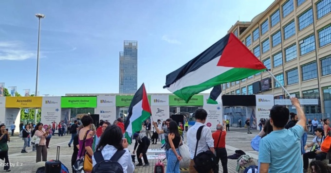 Salone del Libro di Torino: tensioni all manifestazione Pro Pal davanti al Lingotto
