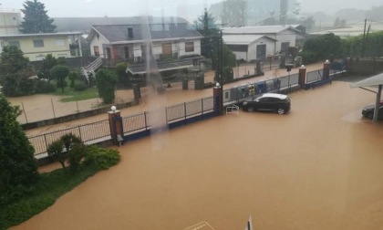 Maltempo in Piemonte, allagamenti nel Pinerolese