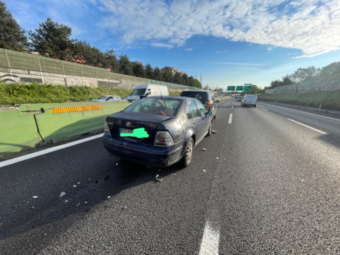 Incidente in tangenziale a Collegno, 3 veicoli coinvolti
