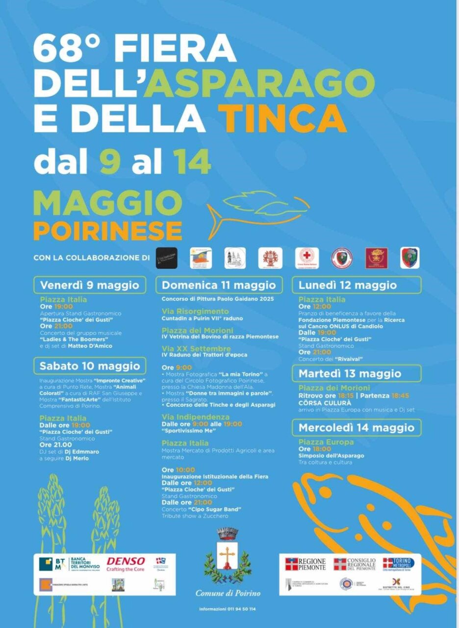 programma_Fiera_Asparago e Tinca_Poirino_09-14_05_2025