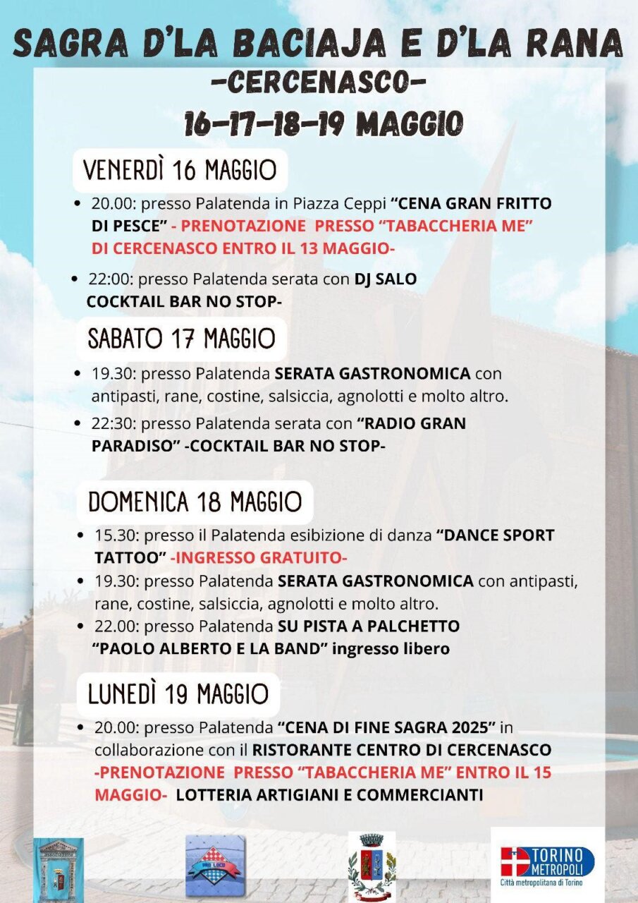 programma_Sagra_d'la_Baciaja_e_d'la_Rana_Cercenasco_16-19_05_2025