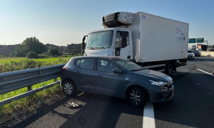 Scontro tra due veicoli in tangenziale tra Beinasco e Orbassano