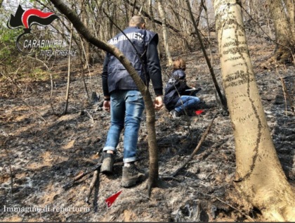 Baldissero Canavese-Vidracco: identificato l’autore dell’incendio boschivo
