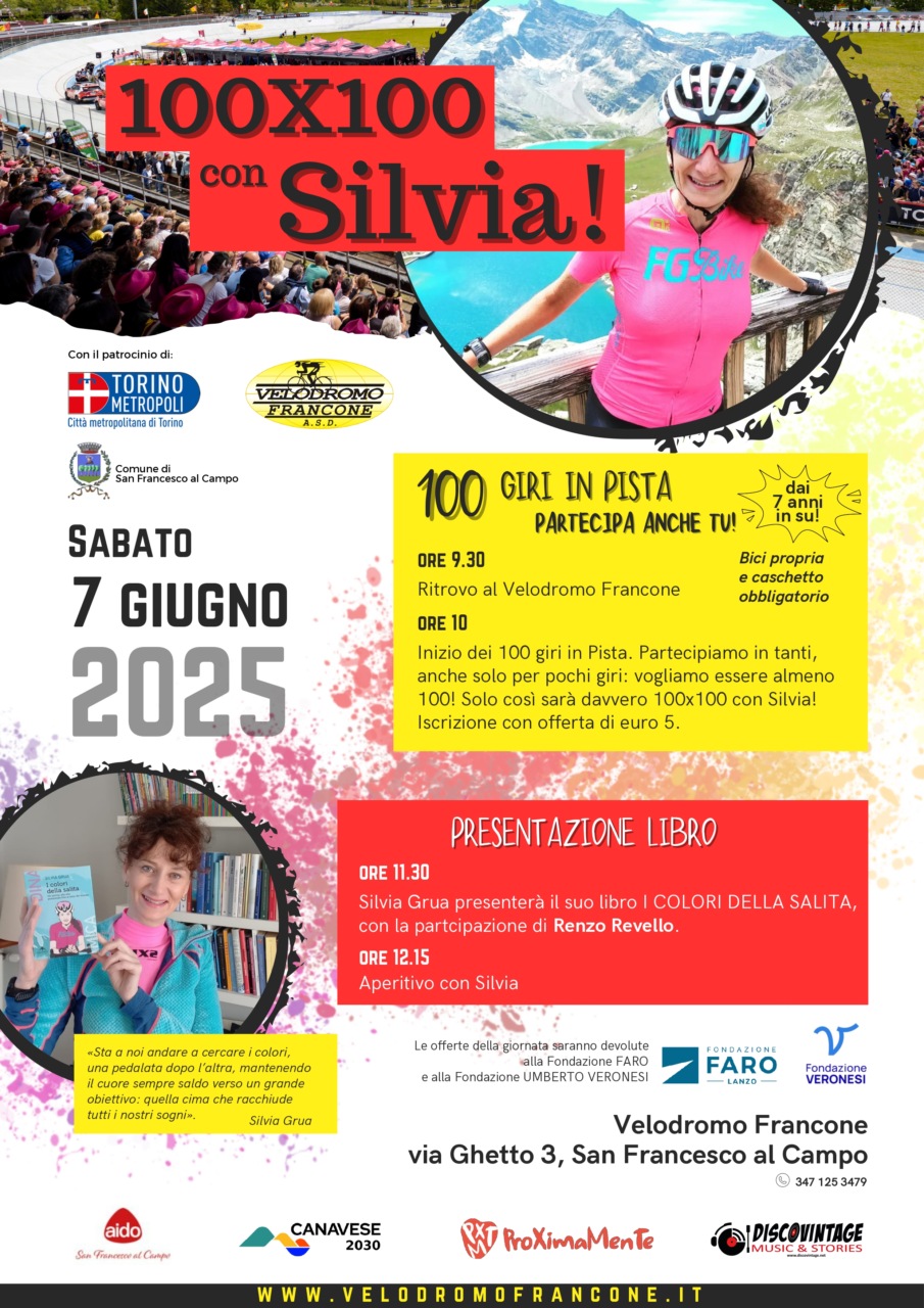 locandina_100x100 con Silvia_07_06_2025_Velodromo_Francone